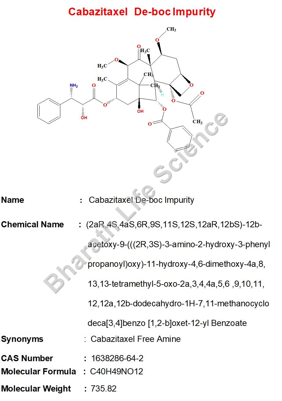 Cabazitaxel De-boc Impurity 